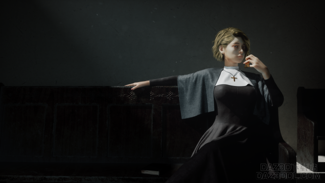 修女_DAZ3D下载站