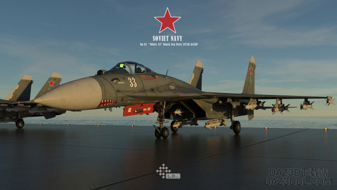王牌座机鲨鱼嘴Su-33_DAZ3D下载站