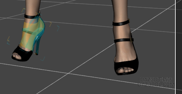 大佬们，怎么才能把人物身上的其中一只鞋子给隐藏掉啊_DAZ3D下载站