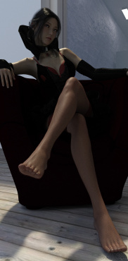 臭弟弟，过来跪下舔姐姐的脚_DAZ3D下载站