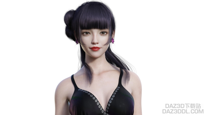 美女镇楼保佑深圳人平平安安_DAZ3D下载站
