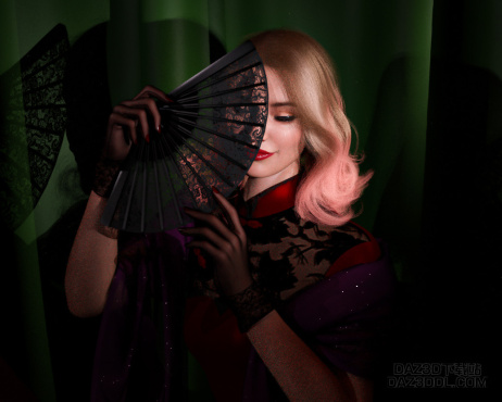 旗袍小练_DAZ3D下载站