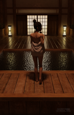 温泉美女_DAZ3D下载站
