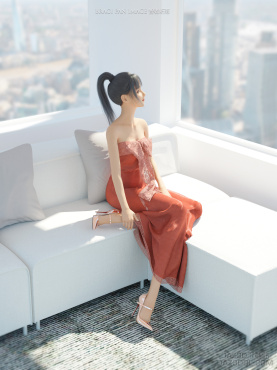 【唯美系列】阳光下的清纯美少女_DAZ3D下载站