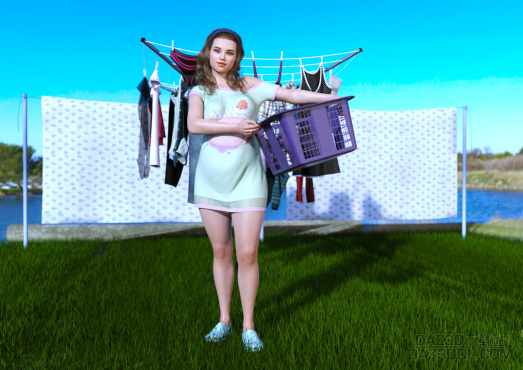 Washing day_DAZ3D下载站