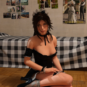 劳拉姐姐来帮你打扫寝室_DAZ3D下载站