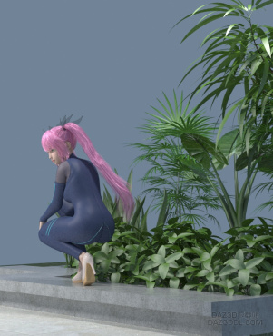 Kanade 8 试下效果花园寻密  2P_DAZ3D下载站