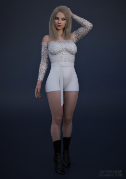white lace_DAZ3D下载站
