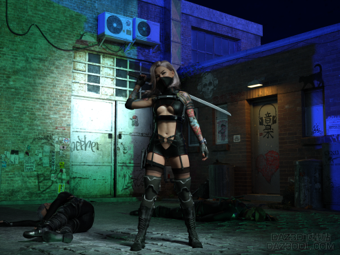 女刺客_DAZ3D下载站