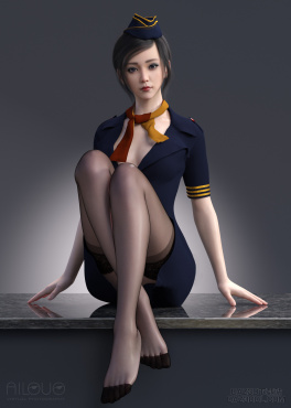 空姐PLUS_DAZ3D下载站