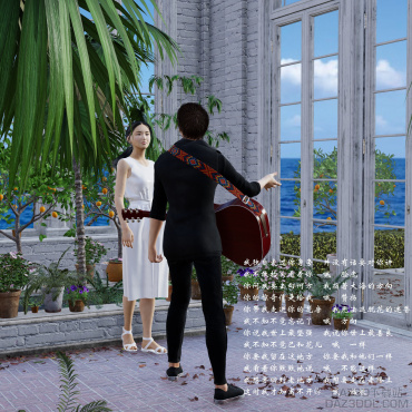 花房姑娘——渲染时间 1分39秒_DAZ3D下载站