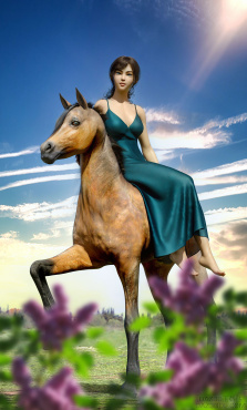 骑骑马_DAZ3D下载站