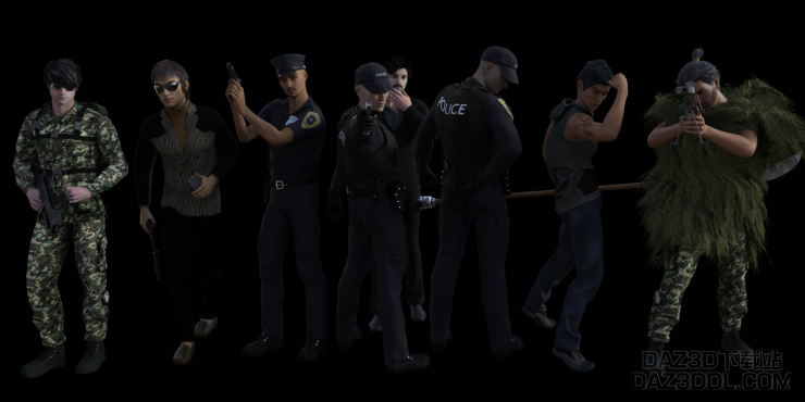 铁血男团_DAZ3D下载站