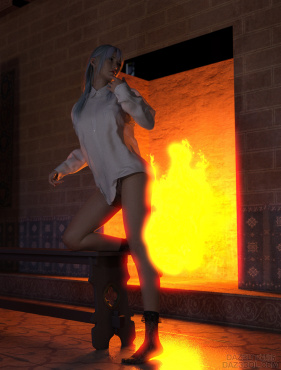 开了布隆，晕光好美_DAZ3D下载站