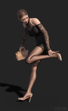 美女02_DAZ3D下载站