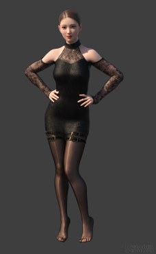 美女01_DAZ3D下载站