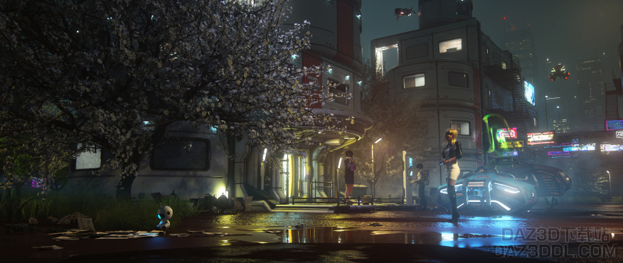 科幻系列作品中做的其中一个静帧_DAZ3D下载站