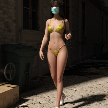 酷热难耐，清凉装扮_DAZ3D下载站