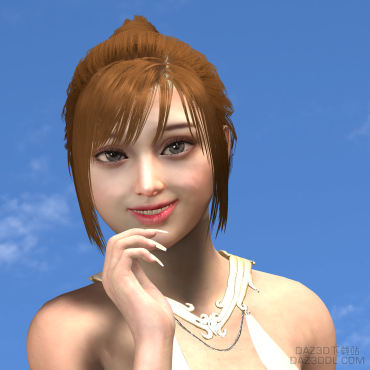 微笑妹子-笑的比较甜_DAZ3D下载站