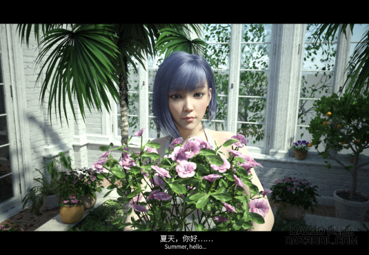 花苑里 偶遇_DAZ3D下载站