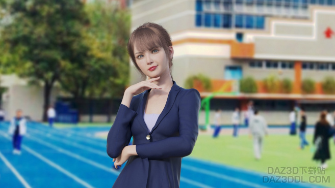 小萝莉，喜欢的点赞噢_DAZ3D下载站