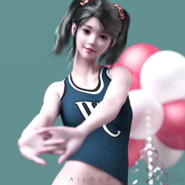 啦啦队女孩_DAZ3D下载站