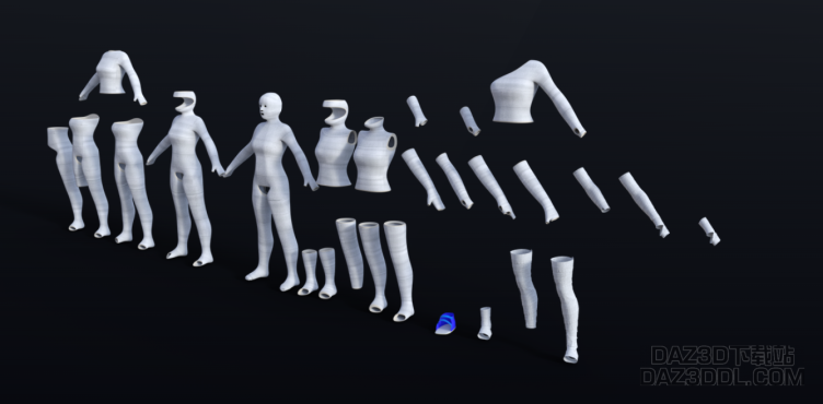 【转载】全新G8女性石膏(骨折后医生打你腿或手上那个)_DAZ3D下载站