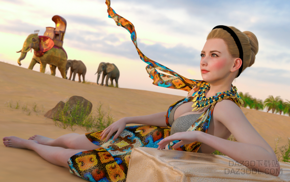 神庙,但不逃亡,而是祝祷_DAZ3D下载站