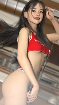 体育馆美女_DAZ3D下载站