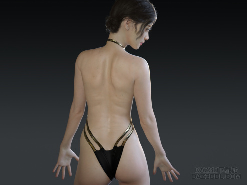 背部细节测试（有点夸张）_DAZ3D下载站