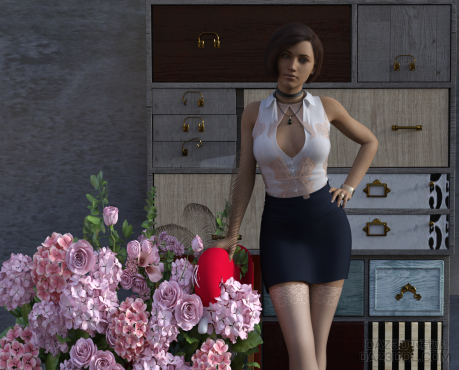 觅心小秘，花季的思绪_DAZ3D下载站