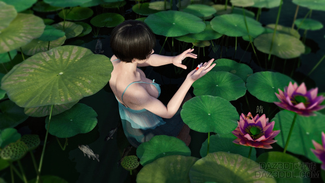 江南可采莲_DAZ3D下载站