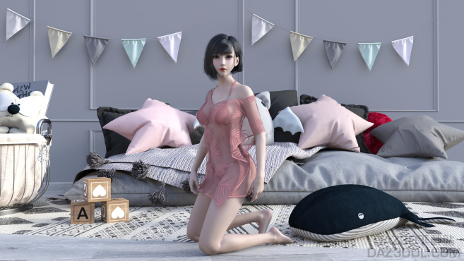 美女一枚_DAZ3D下载站
