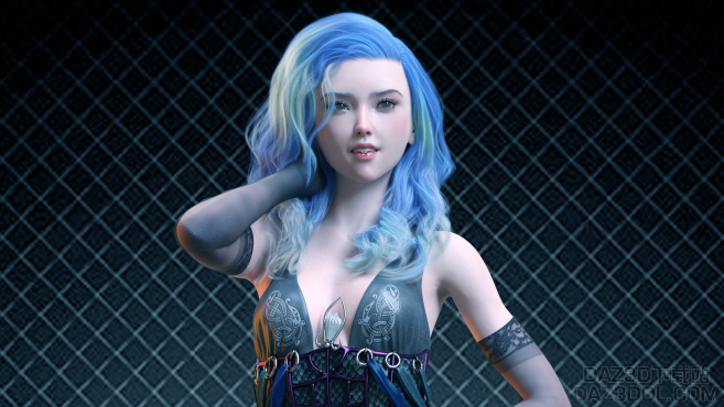 虚拟模特_梦颜_DAZ3D下载站