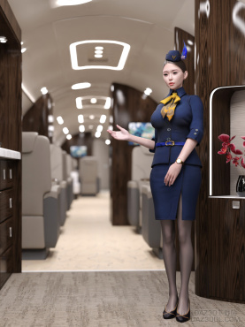 欢迎乘坐本次航班_DAZ3D下载站