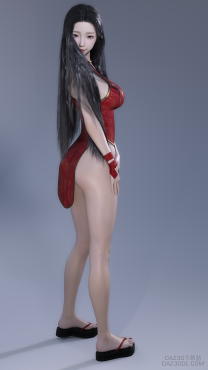 旗袍~求赞求赞我差点币就能永久了QvQ..._DAZ3D下载站