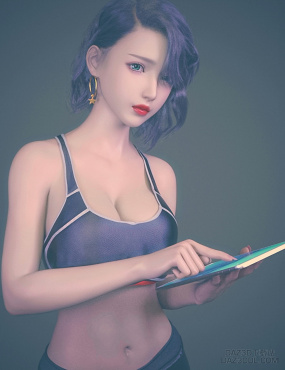 原图清晰度高。改了分辨率清晰度有些模糊_DAZ3D下载站