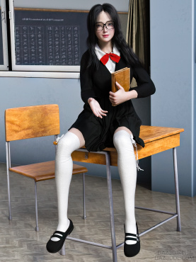同学，不和我一起学习吗？_DAZ3D下载站