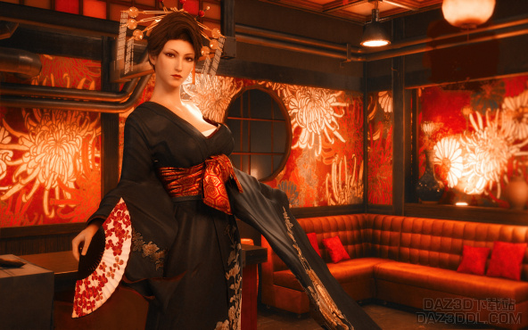 最终幻想7重置玛姆3P_DAZ3D下载站