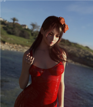 海边落日-----‘’胶’‘相辉映_DAZ3D下载站