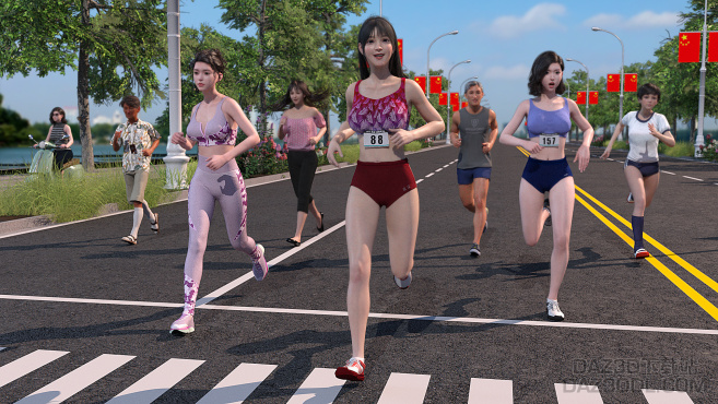 迎国庆长跑活动（remake）_DAZ3D下载站