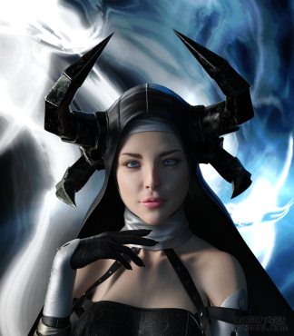 暗黑女武士_DAZ3D下载站