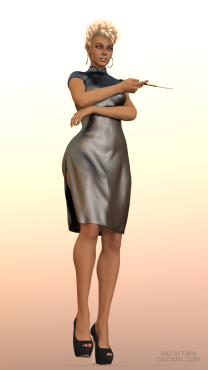 刚刚学的，模型都是本网站下载的_DAZ3D下载站