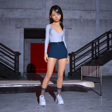 Yao in new outfit_DAZ3D下载站
