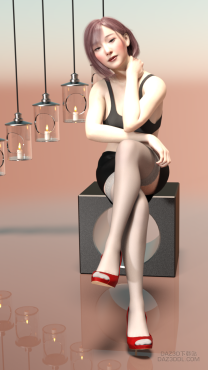 求教，为什么鞋子没有倒影_DAZ3D下载站