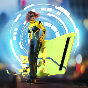 科技女_DAZ3D下载站