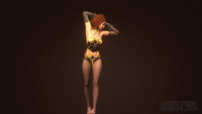 金 美女_DAZ3D下载站