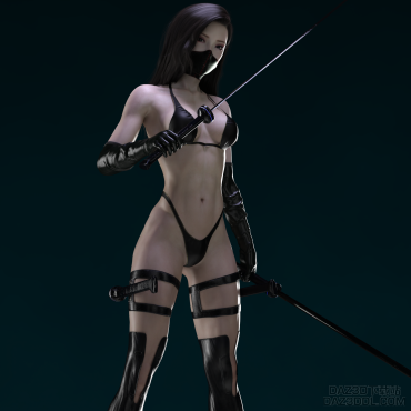 女忍者_DAZ3D下载站