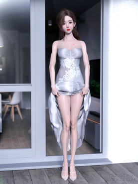 撩裙（2K）_DAZ3D下载站