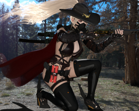 赛博女警长和她的智械管家_DAZ3D下载站